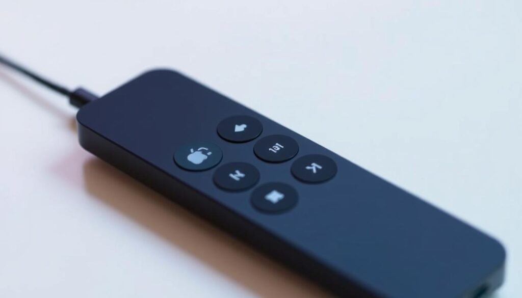 Siri Remote with USB-C Charging, touch-enabled clickpad, and voice control with Siri